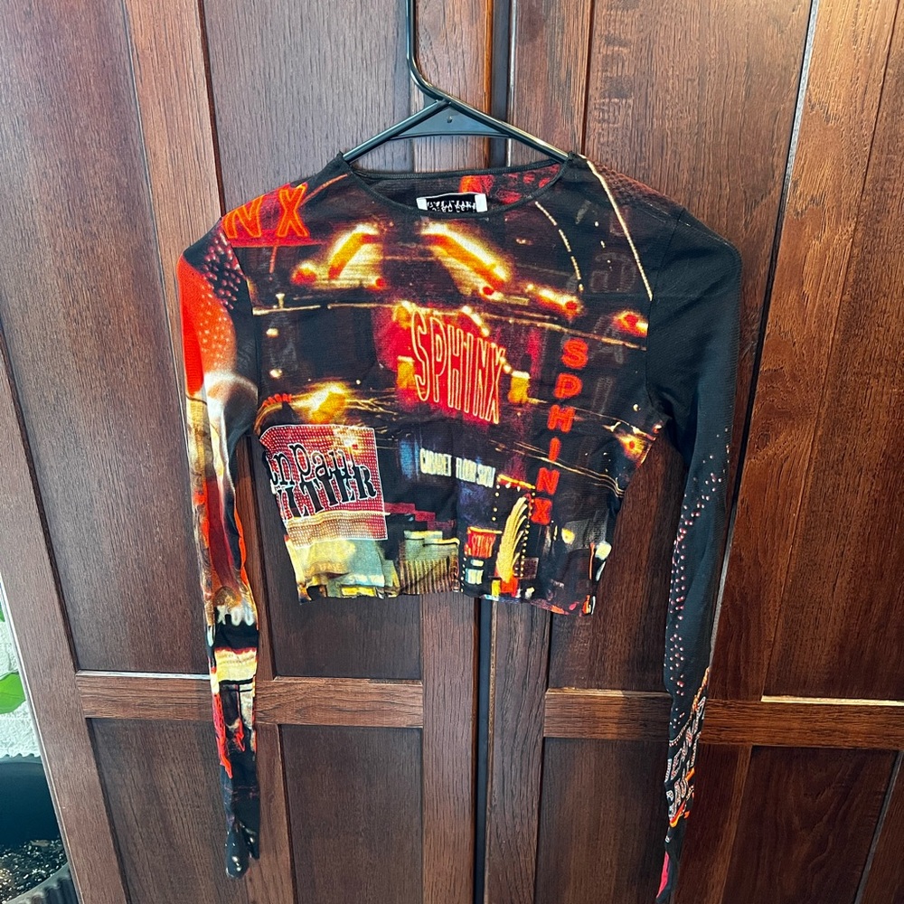 Jean Paul Gaultier Mesh Crop Top